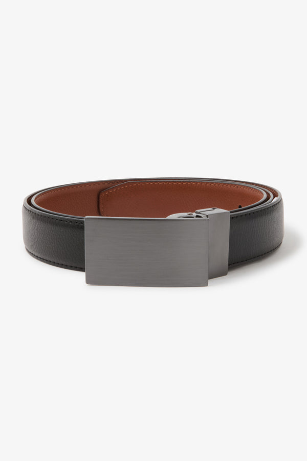 Ceinture réversible à plaque