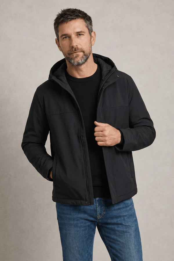 Blouson zippé à capuche