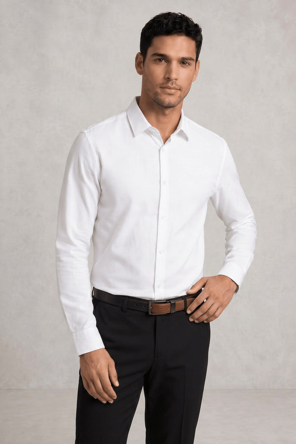 Chemise slim unie