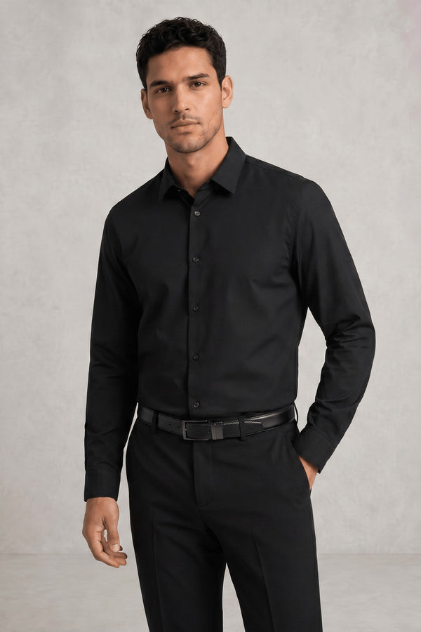 Chemise slim unie