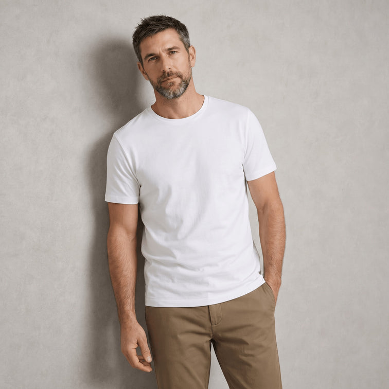 Tee shirt col rond coton