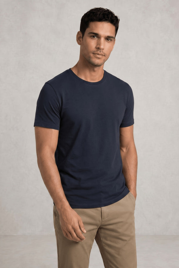 Tee shirt col rond coton