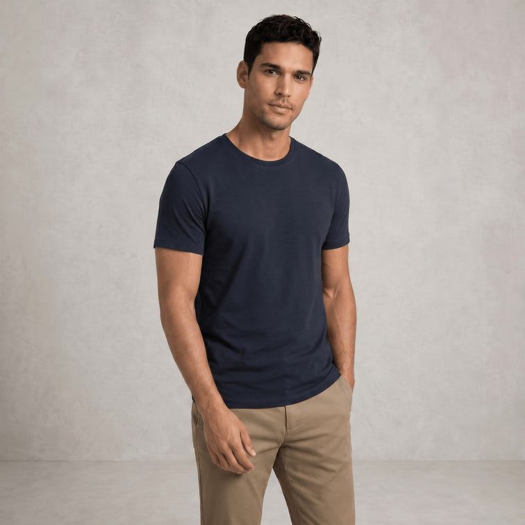 Tee shirt col rond coton