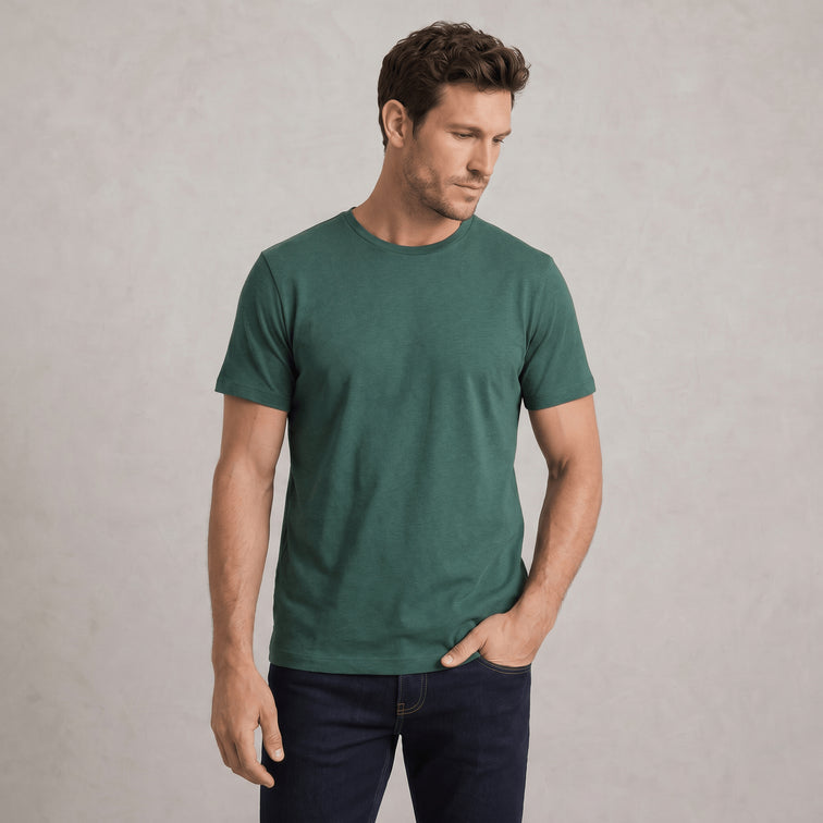 Tee shirt col rond coton