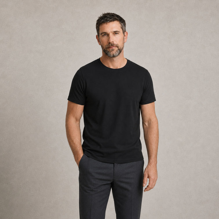 Tee shirt col rond coton