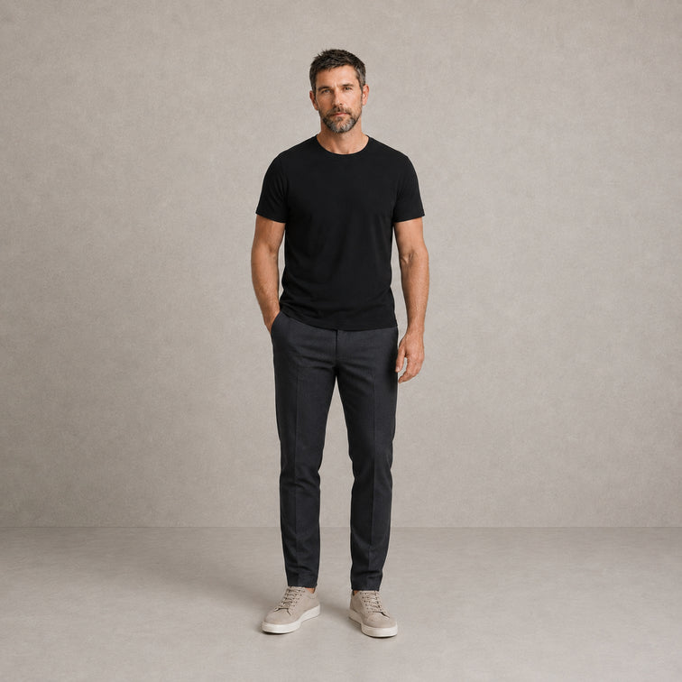 Tee shirt col rond coton