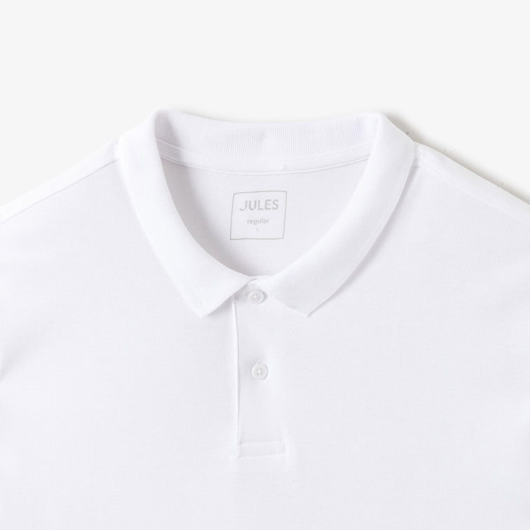 Polo manches courtes piqué uni