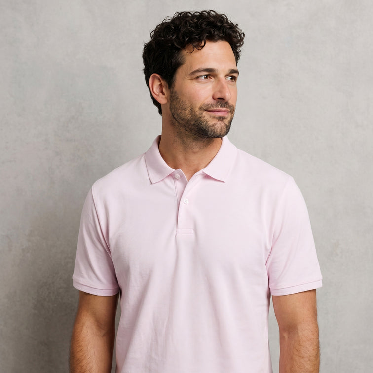Polo manches courtes piqué uni