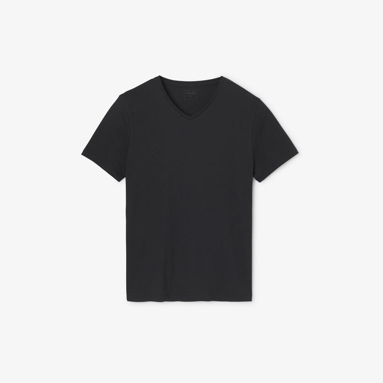 Tee shirt col V en coton