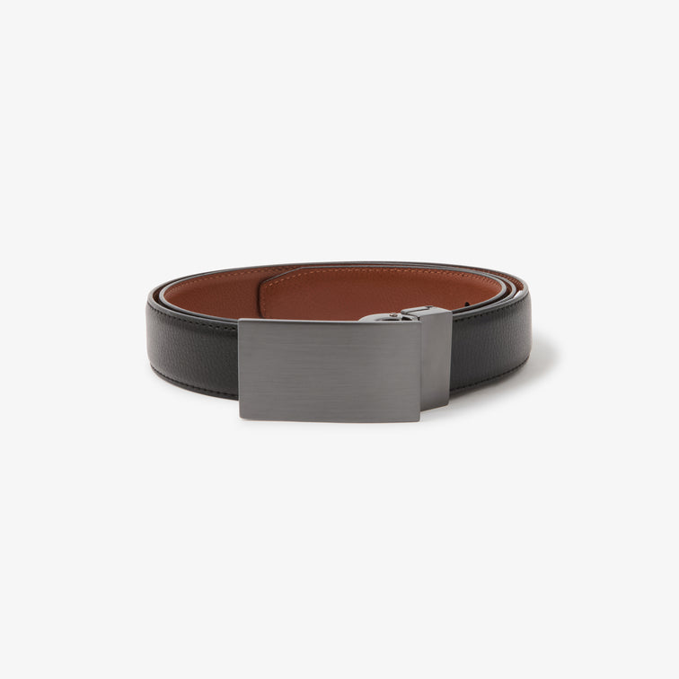 Ceinture réversible à plaque