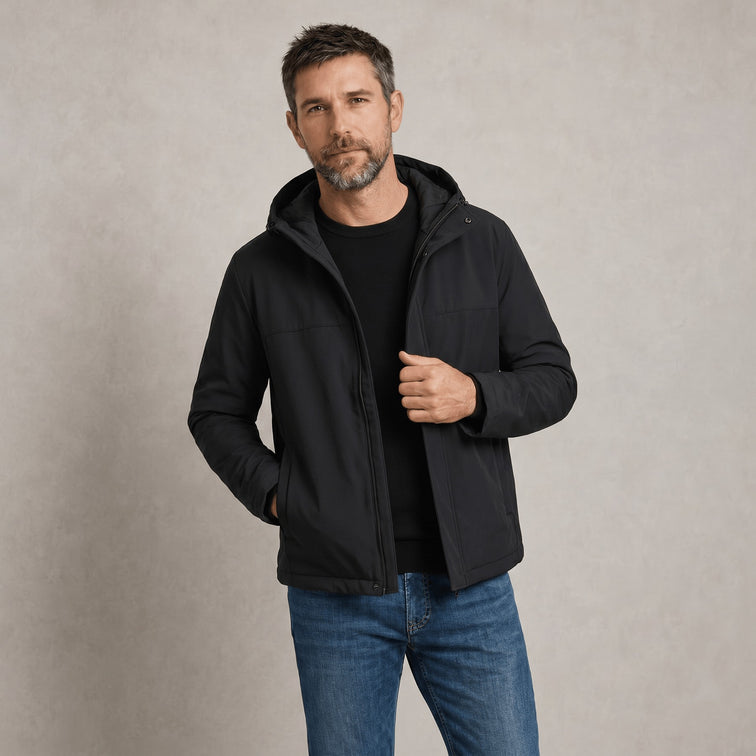 Blouson zippé à capuche