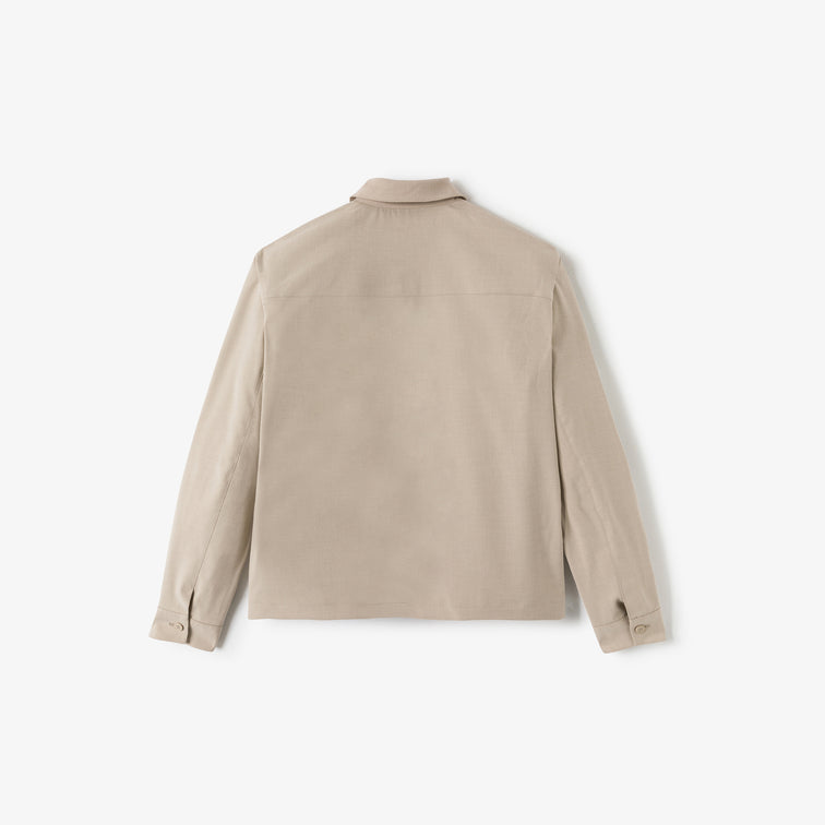 Veste col chemise zippée
