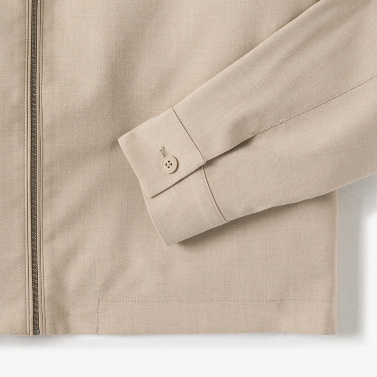 Veste col chemise zippée