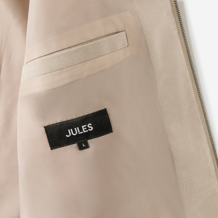 Veste col chemise zippée