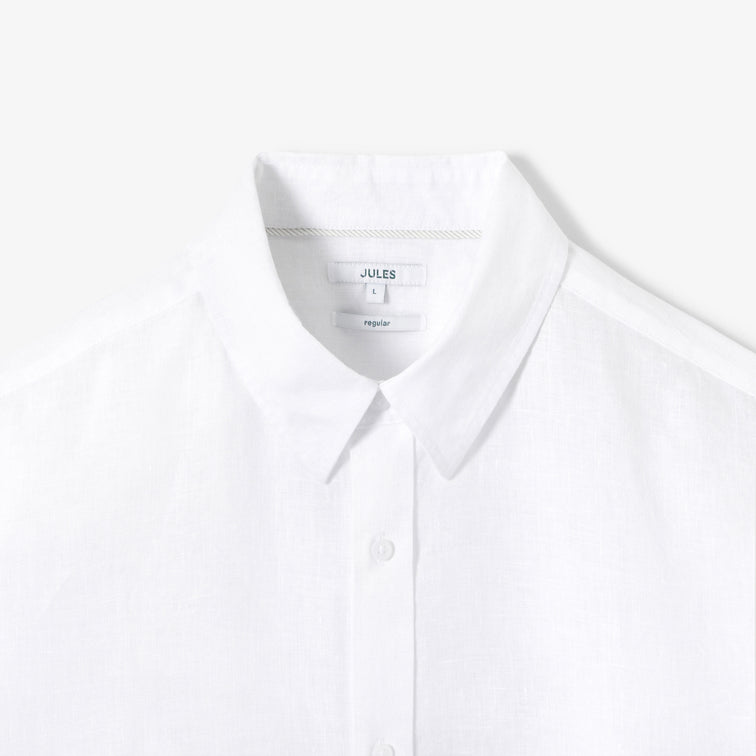 Chemise 100% lin regular unie