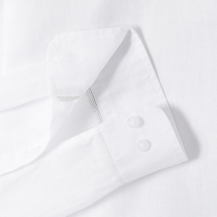 Chemise 100% lin regular unie