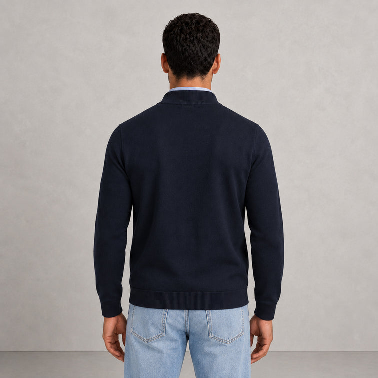 Gilet zippé col montant